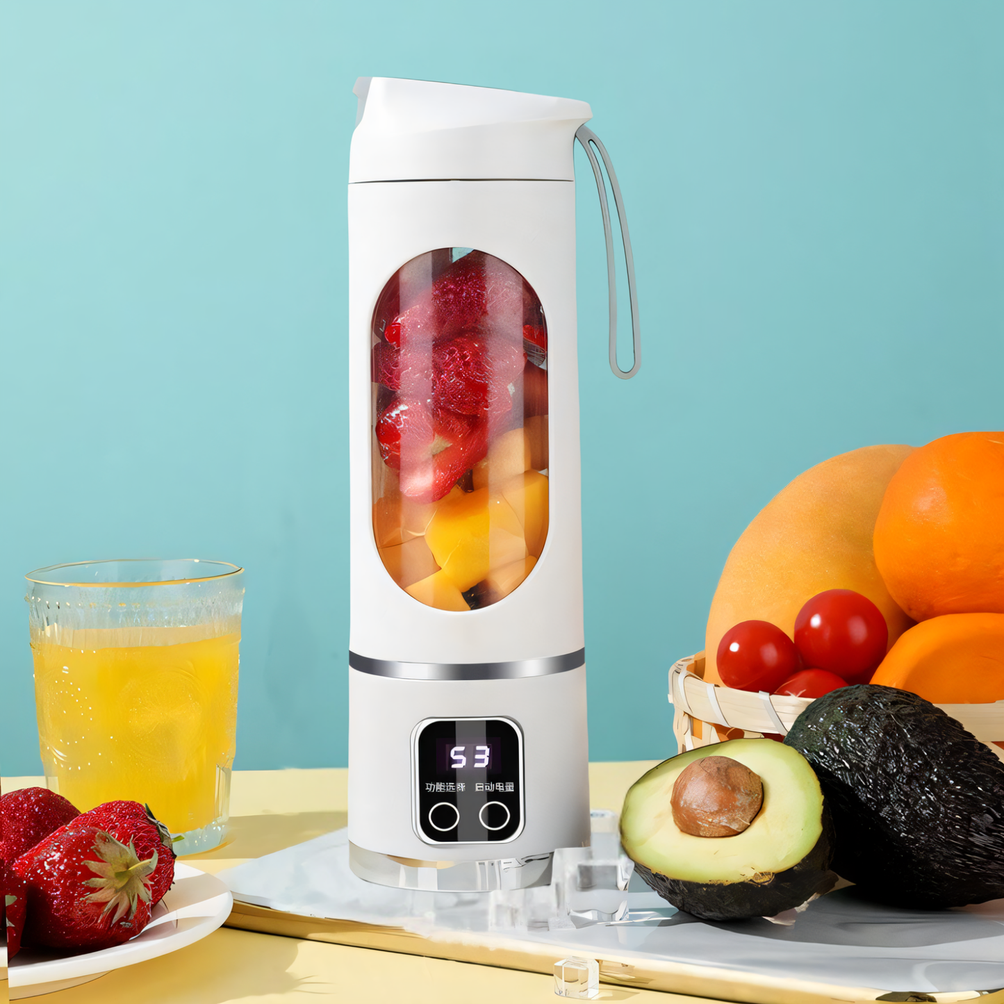 NutriFlow Go®  Batidora Portátil Digital
